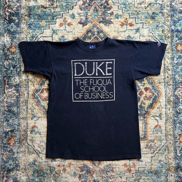 Champion Other - Vintage Champion NCAA Duke The School Of Business T-shirt
